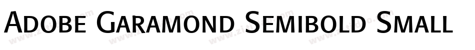 Adobe Garamond Semibold Small Caps & Oldstyle Figures字体转换